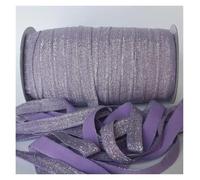 Elastique Couture Gold/Silver Glitter Elastic Ribbon Fold Over Clothing Accessories Stretch Band DIY Crafts(Color 3)