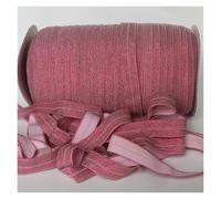 Elastique Couture Gold/Silver Glitter Elastic Ribbon Fold Over Clothing Accessories Stretch Band DIY Crafts(Color 20)