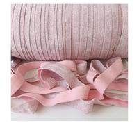 Elastique Couture Gold/Silver Glitter Elastic Ribbon Fold Over Clothing Accessories Stretch Band DIY Crafts(Color5)