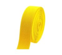 Élastique de 10 à 50 mm, adapté aux soutiens-gorge, aux ceintures de pantalons, remplacement d'élastique en caoutchouc, fait main,Jaune,15 mm, 5 mètres
