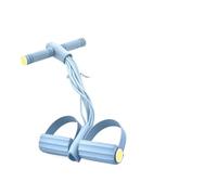 Élastique de Musculation 4/6/8/10 Tubes avec pédale et poignées Appareil abdominaux Maison Bras Ventre Corps Complet(Sky-Blue,4tube)