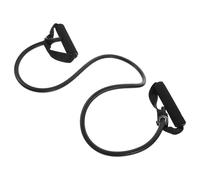 Élastique de Résistance avec Poignées 30 Lb pour Musculation Douce | Latex Noir, Ancrage de Porte Protecteur, Entraînement Compact en Hôtel, Salle, avec Tapis de Yoga