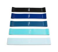 Cecotec Lot de 5 bandes élastiques DrumFit – 5 niveaux (5–18 kg) – latex durable – sac de transport