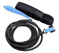 Élastique de résistance pour Natation, Corde d'entraînement en Latex 4 m, 3,4 x 9,5 mm, avec Sangle de Cheville, pour Travail de Force et d'agilité
