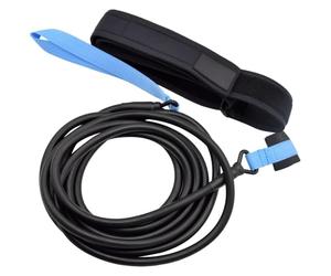 Élastique de résistance pour Natation, Corde d'entraînement en Latex 4 m, 3,4 x 9,5 mm, avec Sangle de Cheville, pour Travail de Force et d'agilité