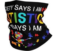 Élastique Écharpe Tube La Prise de Conscience de l'Autisme - C'est Bon d'être différent Bandeaux Cache-Cou 26X30cm pour Vélo,Sports,Extérieur