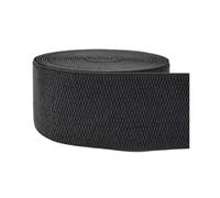 Élastique en nylon de 2,5 à 10 cm de large, pour ceintures de jupes et de pantalons, et pour les réparations de couture à faire soi-même.,Noir,38 mm, 5 mètres