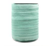 Élastique en satin et élasthanne, 50 ou 100 yards par rouleau, 15 mm, 5/8 po, solide et brillant, pour couture de robe, bleu Nil, 100 yards