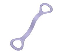 Élastique en silicone haute élasticité en forme de 8 - 48 x 10 x 1 cm - Haute élasticité - Convient pour la maison et la tonification musculaire - Vous permet de rester en forme n'importe où (violet)