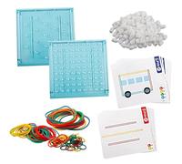 Élastique Géoboard - 15,6x15,25 Cm ABS | Jouet - Jouet À Tige Géoboard | Éducatif -Bandes en Latex Forme Famille Amusant Jeu De Chute De Balle-pour 3 4 5 6 Ans Garçon Fille Cadeau