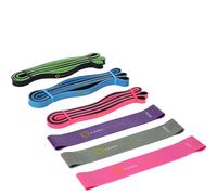 Hms Fitness Gu04/Gu06 Pro Bande D'exercice Latex Bleu, Vert, Gris, Rose, Violet