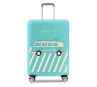 élastique Housse de Valise Protection De Valise Housse Bagage Voyager Protecteur Couverture pour S（18-21in） Bus Bleu