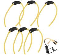 Elastique Lance Pierre Adulte Puissant 6Pcs - Bande Élastique de Fronde Carré, Caoutchouc pour Catapultes de Chasse en Plein Air - Haute Performance, Facile à Installer, Idéal pour les Profession