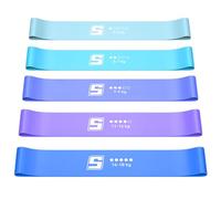 Elastique Musculation avec 5 Niveaux de Tension, Bande de Résistance Respectueux de la Peau, Sac de Transport Inclus, Adaptés au Smart Workout, Pilates Accessoires et Entraînement de Force