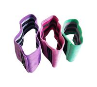 Elastique Musculation Bandes élastiques de résistance for Les Hanches et fessiers, Exercices for Cuisses, Squats, étirements, Fitness, Yoga, équipement Gym(3Pcs Set)