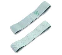 Elastique Musculation Lot de 2 Bandes élastiques résistance en Tissu for Yoga, Pilates, Hanches, entraînement Gymnastique, équipement(Green-60LB)