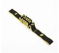Elastique Musculation Lot de 2 Sangles Traction for Le Yoga, élastiques, for Filles, Danse Latine, étirements, Pilates, Gym, Fitness, avec numérotation(Yellow)