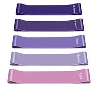 Elastique Musculation, [Lot de 5] Bande Élastique Musculation, 5 Niveaux de Résistance Elastique Sport avec Sac de Rangement, Bande de Resistance Musculation pour Yoga Musculation Pilates Sports