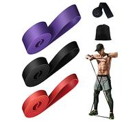 Élastique Musculation Zumhigh - Ensemble de Bandes de Résistance avec Ancrage de Porte pour Entraînement Pilates, Yoga, Rééducation Physique et Élastique Musculation Traction Rouge Noir Violet