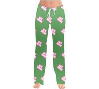 éLastique Pantalon Enfant Pantalon décontracté Taille Haute Original pour Enfants,Design d'image à Faire soi-même(Green,4-5 Ans)