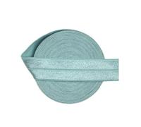 Élastique plié brillant de couleur unie de 5 mètres, ruban en élasthanne de 20mm, garniture de couture de robe de sous-vêtements,Bleu du Nil,20mm