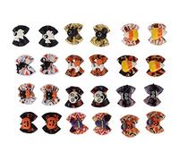 Élastique pour Animaux de Compagnie Chien Halloween arcs élégant fabriqué à la Main Chiot Accessoires de toilettage pour Animaux de Compagnie Halloween fête Polyester 24 pièces