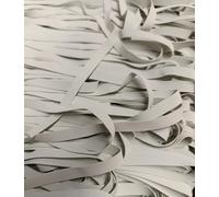 Élastique pour maillot de bain - 8 mm en caoutchouc et polyester - Résistant au chlore et à l'eau salée - Idéal pour coudre des maillots de bain, des bikinis et des vêtements de sport (blanc)