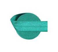 Élastique repliable en satin élasthanne 25 mm, 50/100 yards, pour bandeau et couture de robe,Jade,50 mètres
