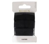 Élastique Tissé Souple Noir 18 Mm X 0,8 M