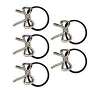 Élastiques À Cheveux À Nœud - 5 Pièces Métal,Élastiques pour Queue de Cheval | Pour Le Shopping Les Mariages Le Voyage Les Fêtes L'École Les Sorties Décontractées La Fête Les Filles Les