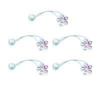 Élastiques à cheveux antidérapants en acrylique sans dommages, accessoires pour cheveux, pour l'école, la danse, les fêtes, les banquets, les événements, les vacances, les anniversaires, 12 x 2 x 1,5