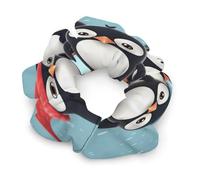 Élastiques à cheveux, avec chouchou mignon imprimé pingouins pour femmes, chouchou sans couture, accessoires pour cheveux sans douleur, parfaits pour les tresses durables, les queues de cheval et plus