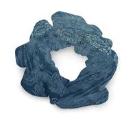 Élastiques à cheveux avec dentelle florale bleue imprimée pour femmes, chouchou sans couture, accessoires pour cheveux sans douleur, parfaits pour les tresses durables, les queues de cheval et plus