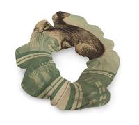 Élastiques à cheveux avec imprimé lapin rétro pour femme, chouchou sans couture, accessoires pour cheveux sans douleur, parfaits pour les tresses durables, les queues de cheval et plus encore