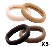 Élastiques à Cheveux - AVIZAR - Lot de 20 - Marron - Confortable - Extensible