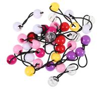 Élastiques à Cheveux de Boule, 20 Pièces, Plastique | Filles et Garçons, Usage Quotidien, Maintien Pratique des Cheveux Fins ou Épais Couleur Aléatoire