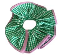 Élastiques à cheveux de couleur contrastée pour chignon - Élastique à carreaux - Grand chouchou élégant - Ornements de cheveux féminins
