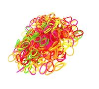Élastiques à cheveux élastiques en caoutchouc colorés pour petits chouchous pour queue de cheval