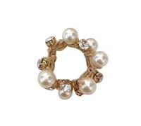 Élastiques à cheveux élégants en perles for femmes, chouchous en caoutchouc for filles, supports de queue de cheval, accessoires for cheveux, bande élastique for cheveux(Dark khaki)