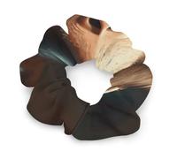 Élastiques à cheveux en polyester doux sans dommages, motif singe utilisant un cure-dents, pour femmes et hommes, excellent cadeau pour les vacances