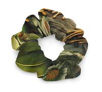 Élastiques à cheveux en polyester doux sans dommages, nombreuses grenouilles chantent sur les branches, l'été, les papillons, le lac, pour femmes et hommes, excellent cadeau pour les vacances
