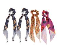 Élastiques à Cheveux en Ruban D'halloween 4pcs Polyester Spandex | Fête Halloween, Non-slip Hold, Daily Life, Dance Parties, Girls, Accessoire Cheveux Bouclés, Scrunchies Style Aléatoire