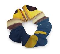 Élastiques à cheveux en satin pour femme, chouette et lune jaune, pour toutes les coiffures, doux et durables