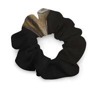 Élastiques à cheveux en satin pour femme, motif chouette dans le noir, chouchous tendance pour toutes les coiffures, accessoires pour cheveux doux et durables
