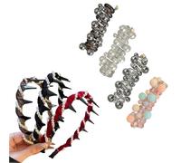 éLastiques à Cheveux En Spirale Souples Et Incassables, Fil De Fer Torsadé Pour Poney, Cordon TéLéPhonique En Spirale, éLastiques à Cheveux En Spirale Pour Femmes (2pcs-B)