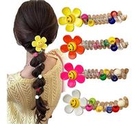 éLastiques à Cheveux En Spirale Souples Et Incassables, Fil De Fer Torsadé Pour Poney, Cordon TéLéPhonique En Spirale, éLastiques à Cheveux En Spirale Pour Femmes (E)
