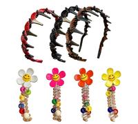 éLastiques à Cheveux En Spirale Souples Et Incassables, Fil De Fer Torsadé Pour Poney, Cordon TéLéPhonique En Spirale, éLastiques à Cheveux En Spirale Pour Femmes (2pcs-A)