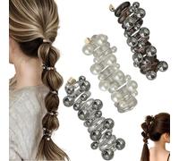 Élastiques à cheveux en spirale souples sans dommages, cordon téléphonique en spirale de subsistance pour femme, cheveux torsadés, cordon de téléphone coloré pour queue de cheval (#A-3 pièces)