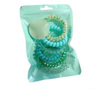 Élastiques à cheveux en spirale très élastiques au design de câble téléphonique pour femme, bandeau d'été ombré dans des couleurs pastel, matériau doux qui empêche la casse des cheveux pour un