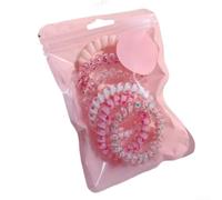 Élastiques à cheveux en spirale très élastiques au design de câble téléphonique pour femme, bandeaux d'été ombrés dans des couleurs pastel, matériau doux qui empêche la casse des cheveux pour un